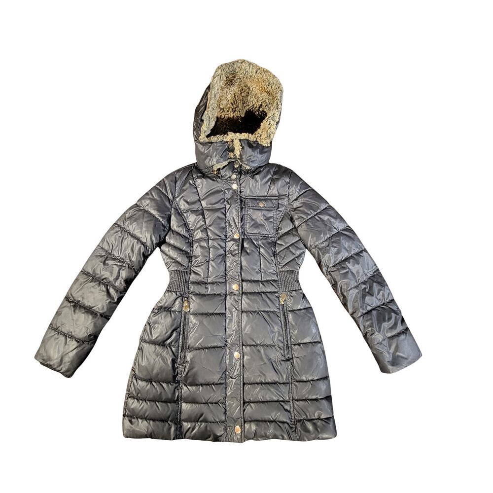 Laundry By Design Puffer Hotsell Hooded Full Zip Winter Coat Black Womens Size S